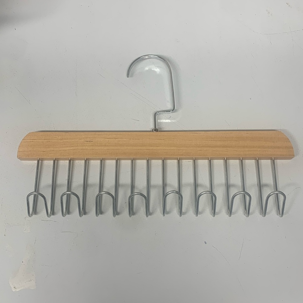 Wood and Metal Tie Hanger